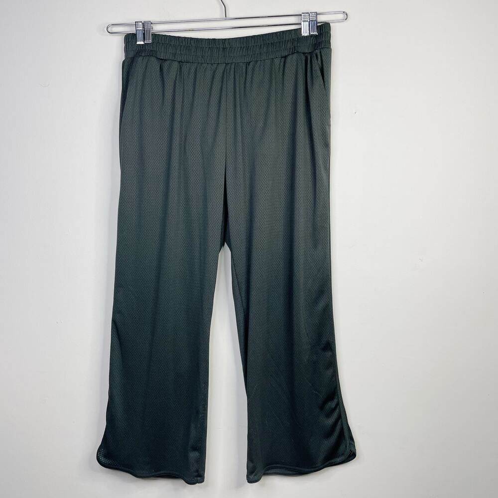 Aerie Offline Gray Swish Mesh Wide Leg Skater Track Pants Trainers womens XXL